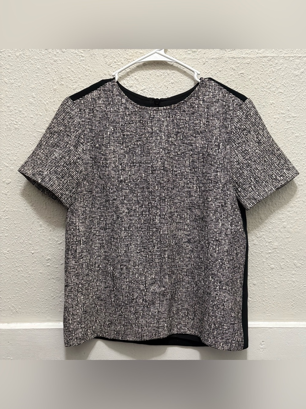 Rag & Bone Black and White Wool Blend Oda Top Size XS